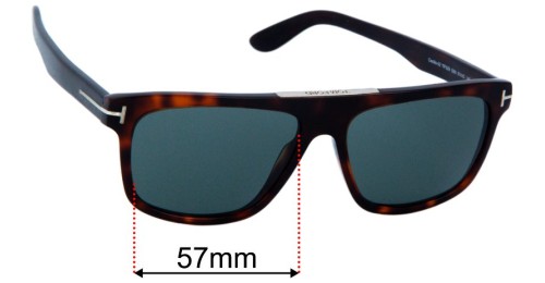 Tom Ford Cecilio TF628 57mm Replacement Lenses
